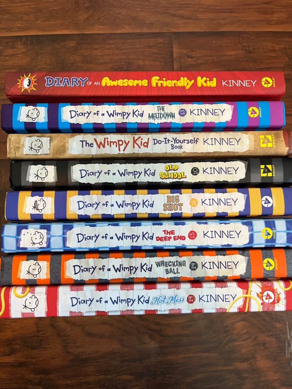 Diary of a Wimpy Kid Hard Cover Book Collection (8)